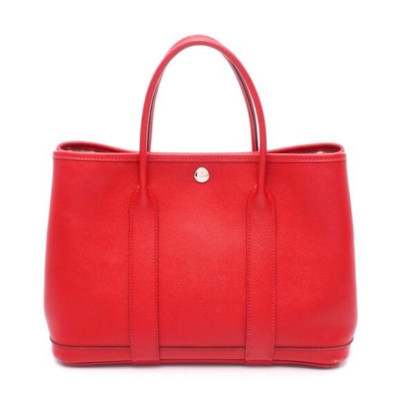 Hermes Garden Party TPM Tote Bag Red - Picture 1 of 10